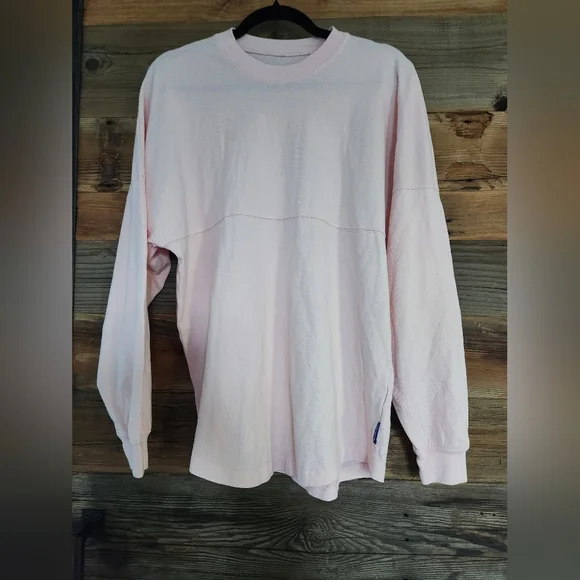 NWT Spirit Jersey Pink Cowboy Kitty Graphic Sweatshirt Size SMALL - Picture 2 of 5